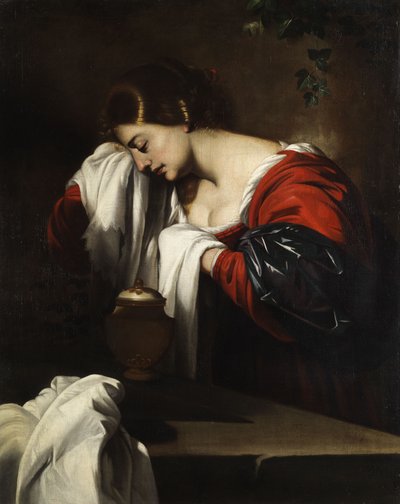 Mourning St. Mary Magdalene with the Ointment Jar by Nicolas Regnier